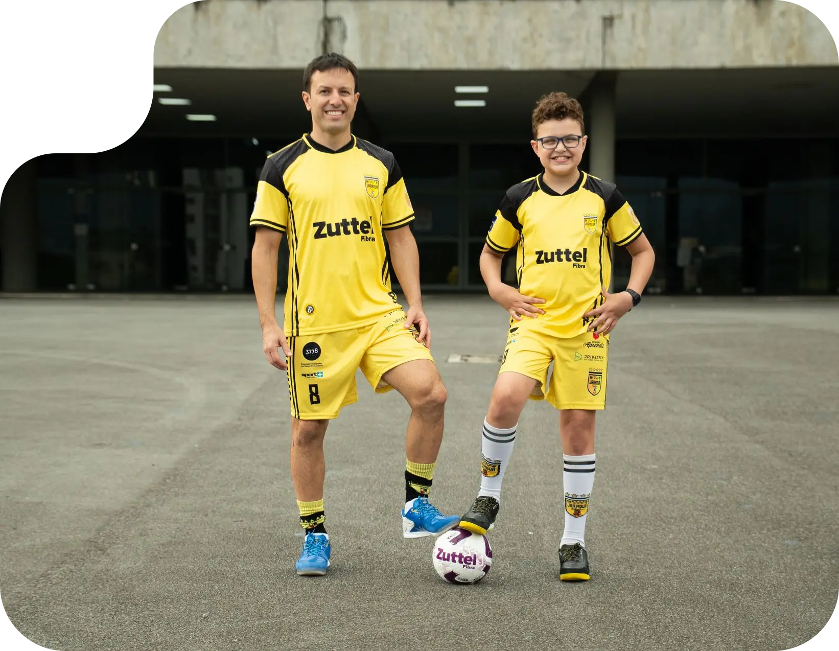Lucas e Leco, do vídeo institucional da Zuttel